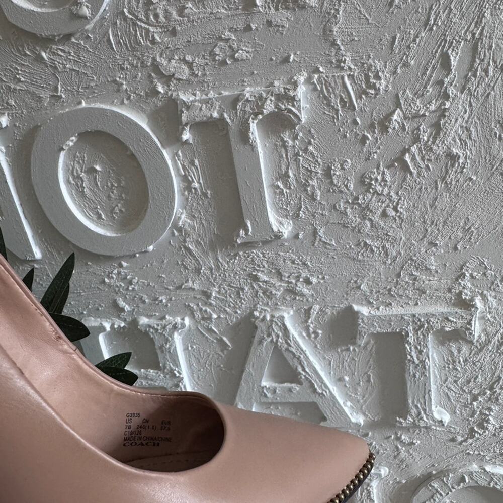 Coach Women's Waverly Leather Pump High Heel Shoes - Picture 12 of 15